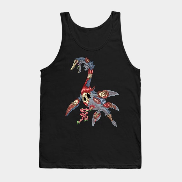 Zombie Plesiosaur Tank Top by funny_fuse